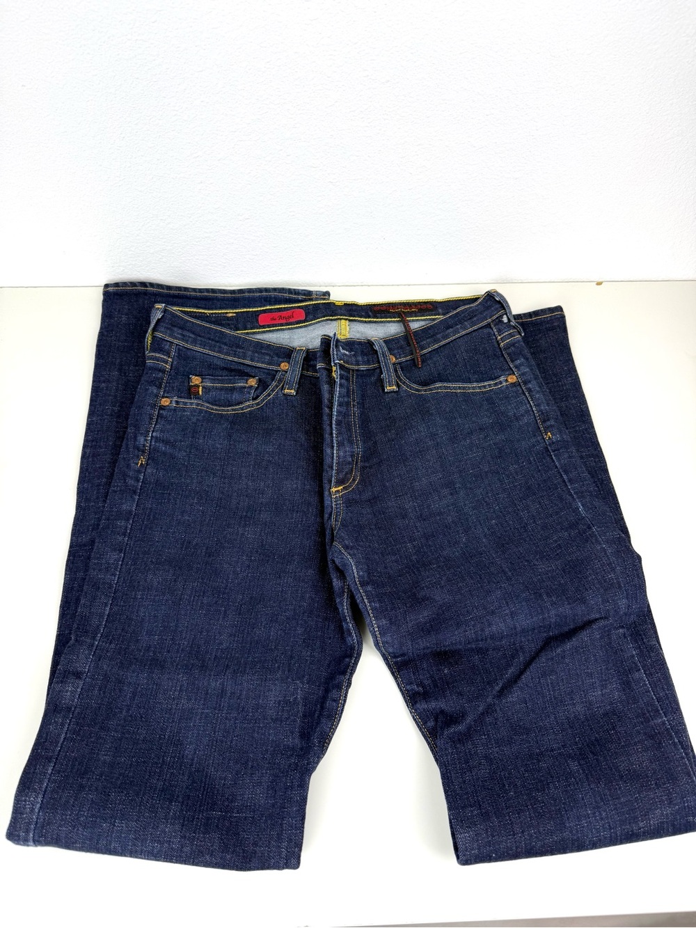 AG Adriano Goldschmied Straight Jeans Dark Blue